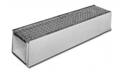 CANIVEAU EN BETON DRAINECO 200 + GRILLE CAILLEBOTIS ACIER B125