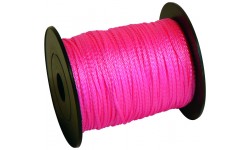 CORDEAU POLYPRO TRESSÉ FLUO ROSE 200 M FIL 2,5 MM