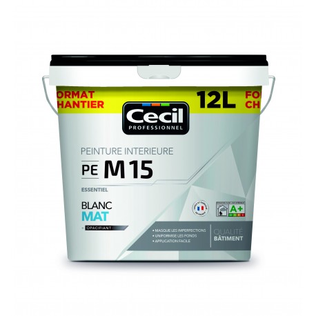 BLANC FINITION ESSENTIEL MAT - PE M15 12L