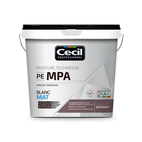 BLANC FINITION MAT SPÉCIALE PARPAING - PE MPA 5L