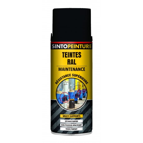 PEINTURE DE MAINTENANCE NOIR SATINE RAL 9005