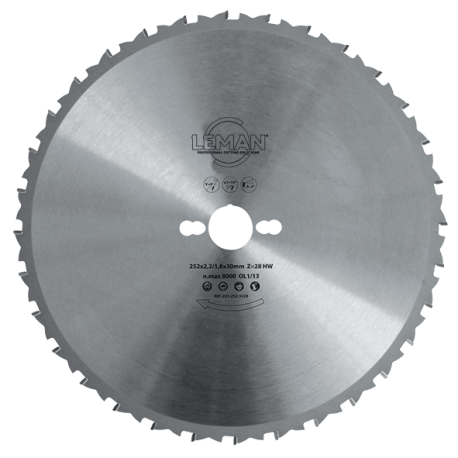 LAME DE SCIE CIRCULAIRE DE CHANTIER Ø 252 MULTIMATÉRIAUX