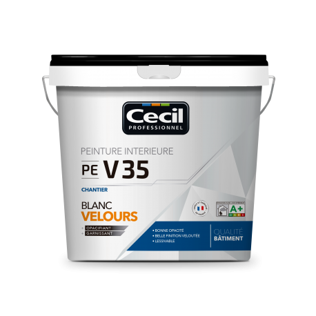 BLANC FINITION CHANTIER VELOURS - PE V35 15L