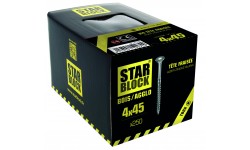 Vis bois et agglomérés - 4x45 - TX - boite de 250 STARBLOCK