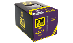 Vis Inox A2 - 4,5x45 - boîte de 200 STARBLOCK