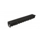 CANIVEAU MEAFLUID100 BLACK+GRILLES PASSERELLE FONTE B125 1 M CX