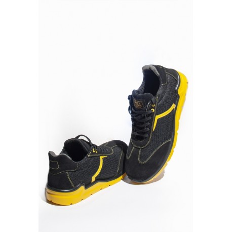 Chaussure de protection S1P légère et ergonomique FLASH noir-jaune T.39