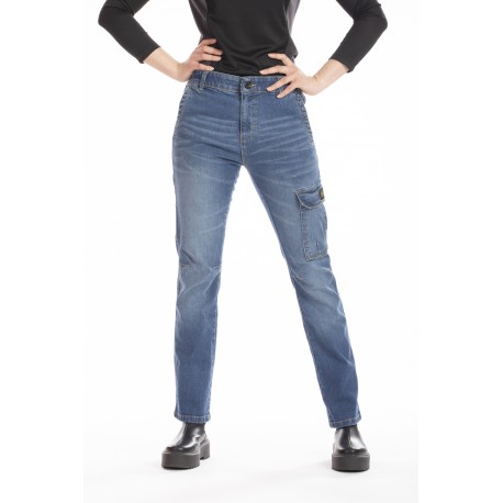 Jeans de travail multi poches denim stretch BETTY brossé T.40