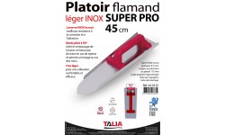 PLATOIR FLAMAND LEGER INOX 45CM SUPER PRO