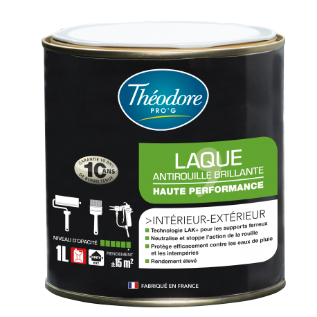 Laque antirouille - 6 teintes - 1L