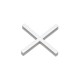 CROISILLONS CLASSIQUES EN X - 2 MM - 250 PCS