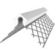 Profilé d'angle déployé en acier galvanisé avec jonc PVC