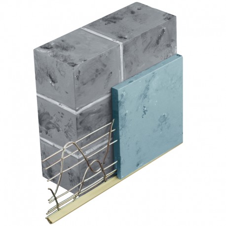 Profilé de soubassement fils soudés en acier galvanisé avec jonc PVC